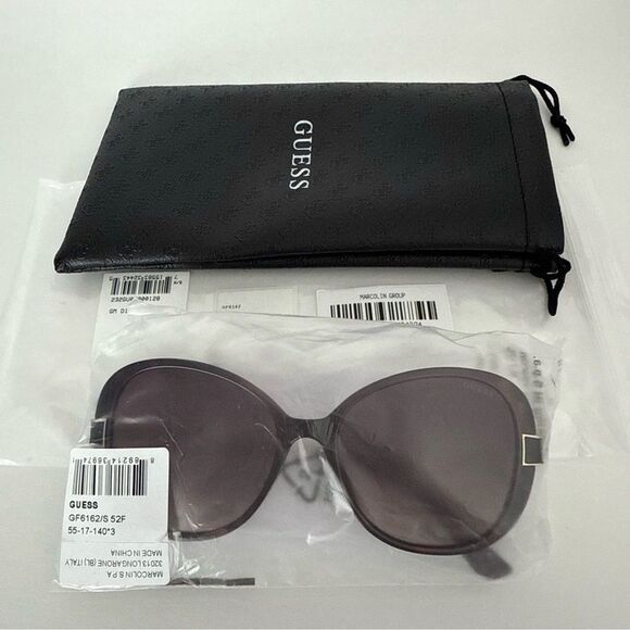 NEW GUESS GF6162 55 mm Dark Havana/Gradient Brown Oval Sunglasses main image 7